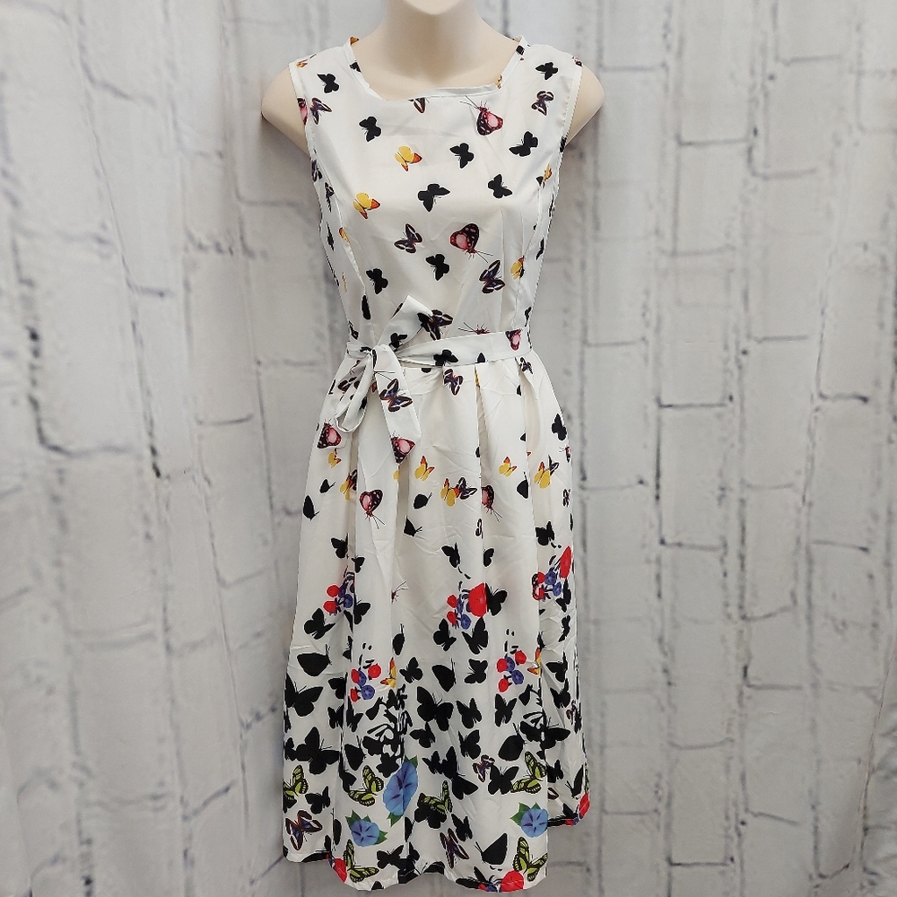Butterfly Print Dress